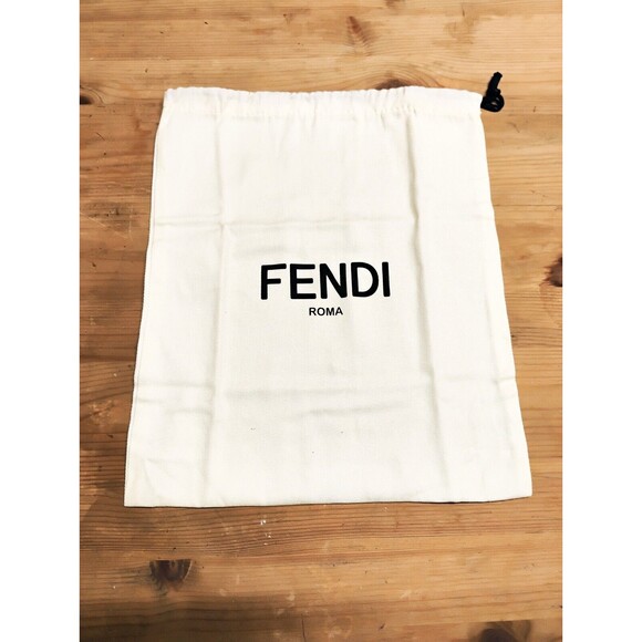 FENDI ROMA Authentic Drawstring Dust Bag shoes handbag canvas | Size 10.7” x 13” - Picture 1 of 4